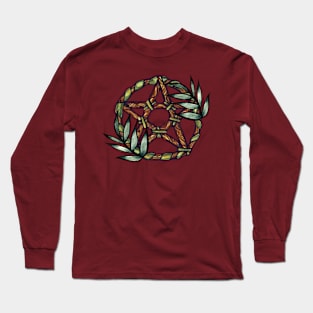 Pentacle Weave Wiccan Pentagram Long Sleeve T-Shirt